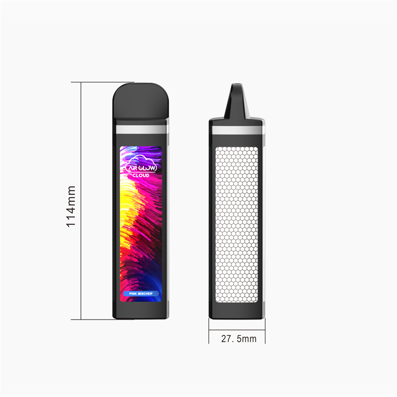 The Air glow cloud is a beast of a disposable, not just because of its size. The Cube packs an enormous 9.5ml of pre-filled juice and (1)